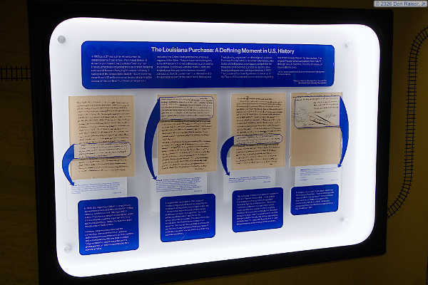 UPP5752 - Replicas of four pages from the Louisiana Purchase.