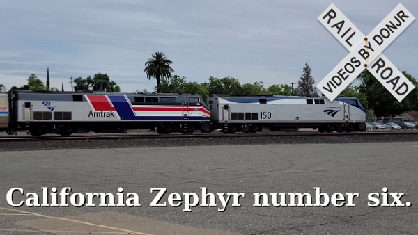 A Quick Video Of The Pepsi Can On Amtrak's California Zephyr Number Six.