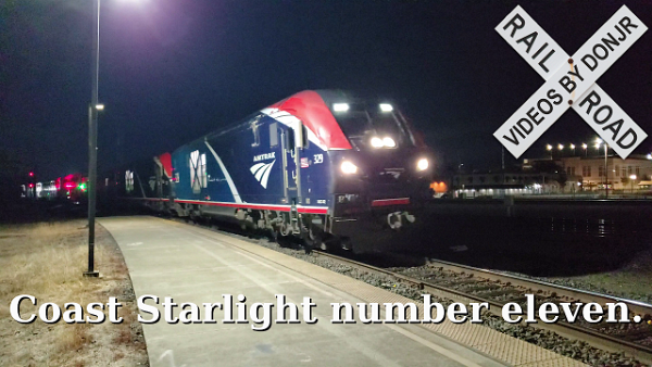 Amtrak's Coast Starlight Takes A, Somewhat Rare, Detour Through Roseville, California.