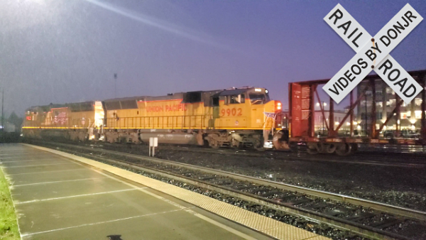 Amtrak's California Zephyr Number Five, The Rocklin Rocket, And Three Light Power Moves&semi; In The Rain. A Video From My YouTube Channel.